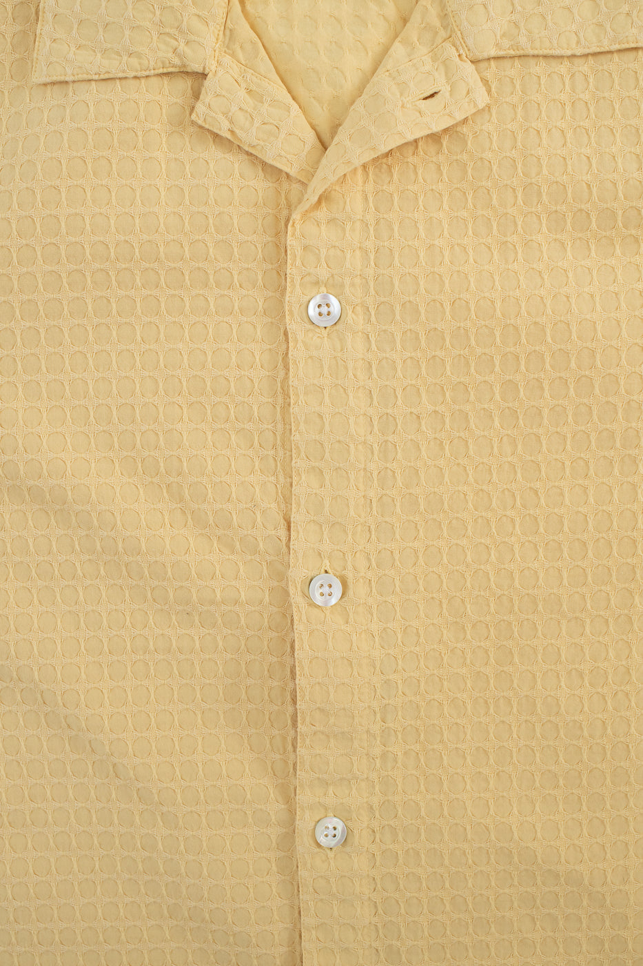 Short Sleeve Resort Shirt Geo Weave - Sunflower