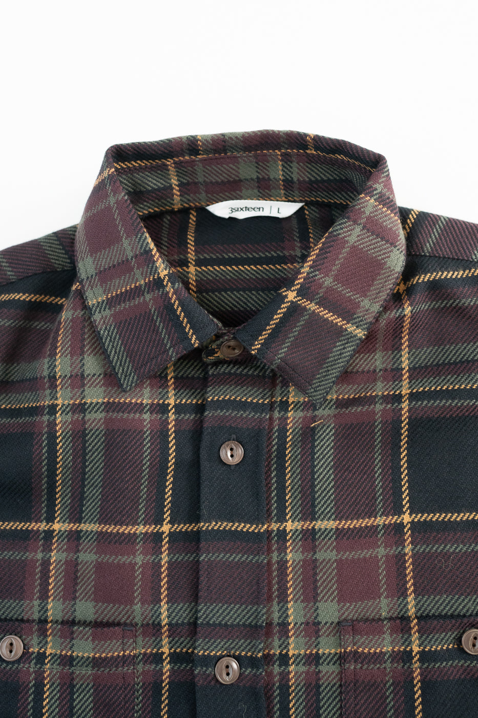 Utility Flannel Plaid  - Black Olive