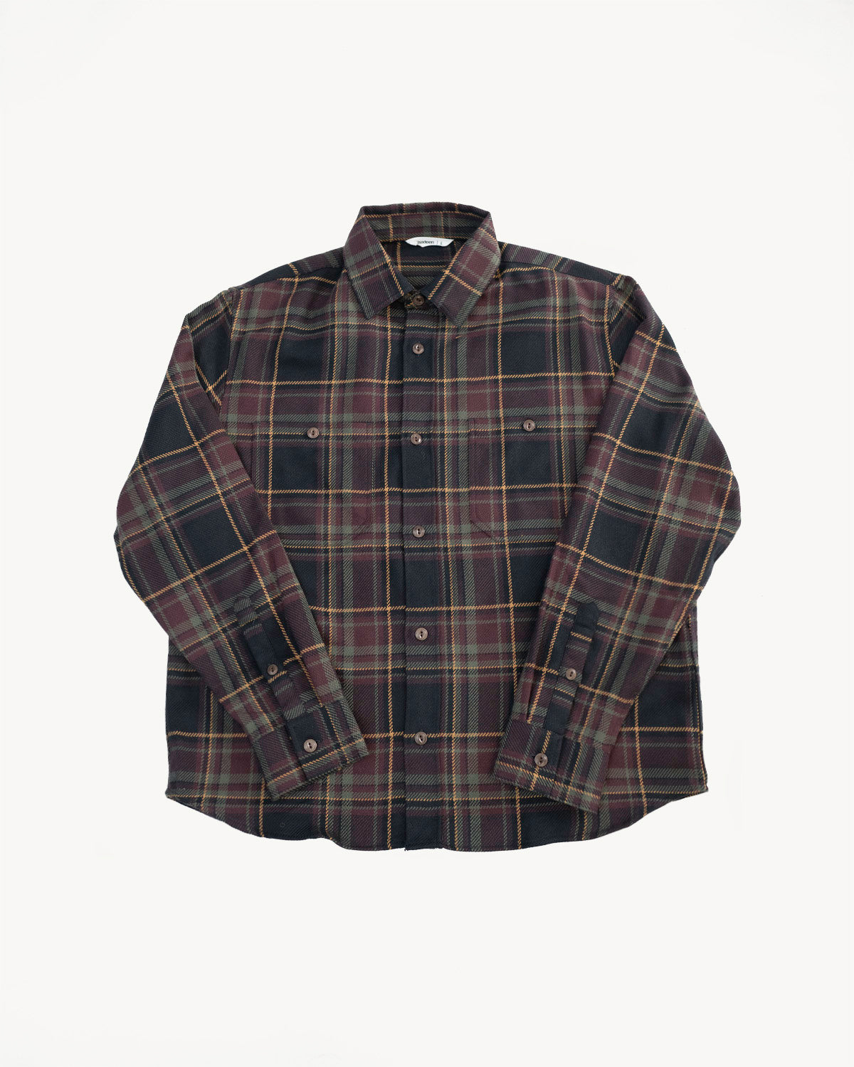 Utility Flannel Plaid  - Black Olive
