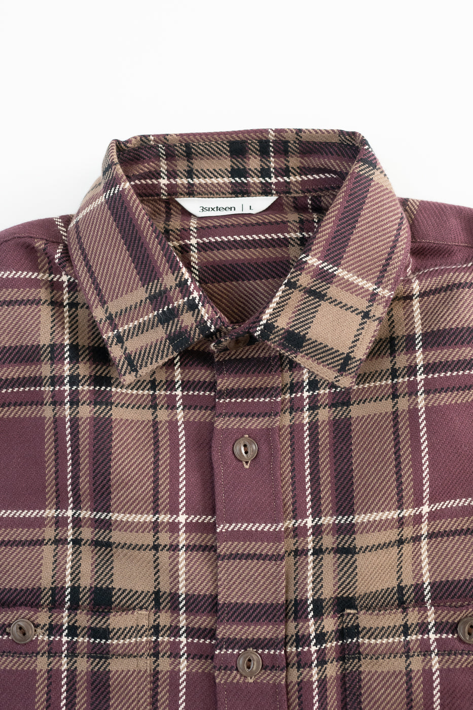 Utility Flannel Plaid  - Burgundy Oak