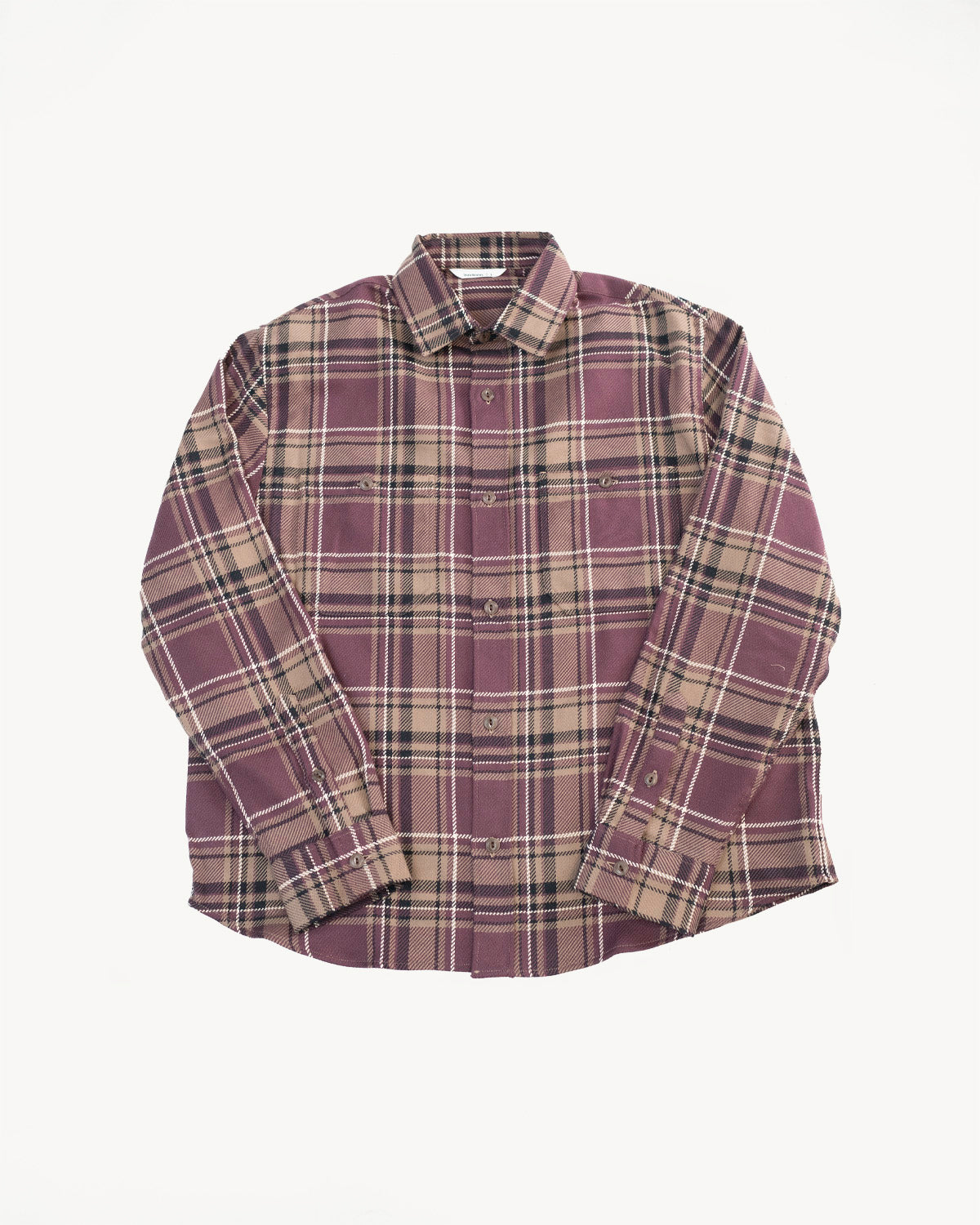Utility Flannel Plaid  - Burgundy Oak