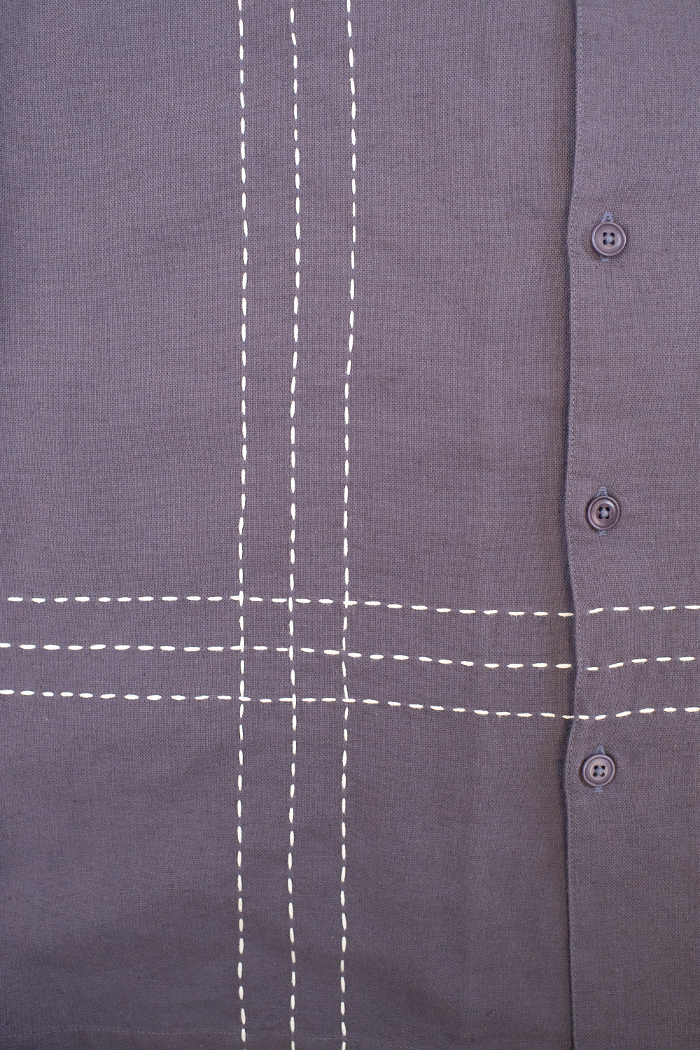 Vacation Shirt - Plum Hand Stitch