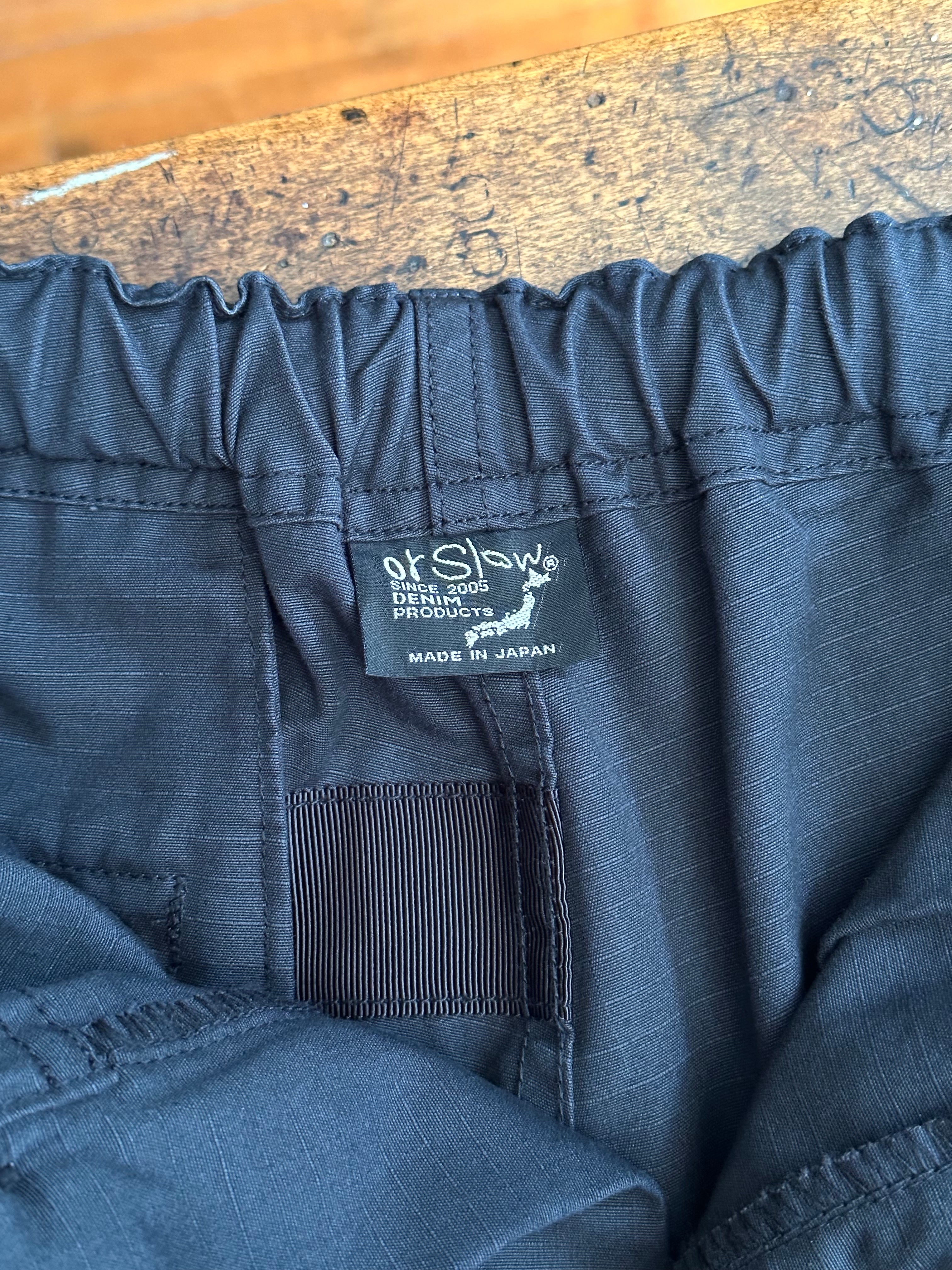Gently Used orSlow New Yorker Shorts - Sumi Black Ripstop - 1