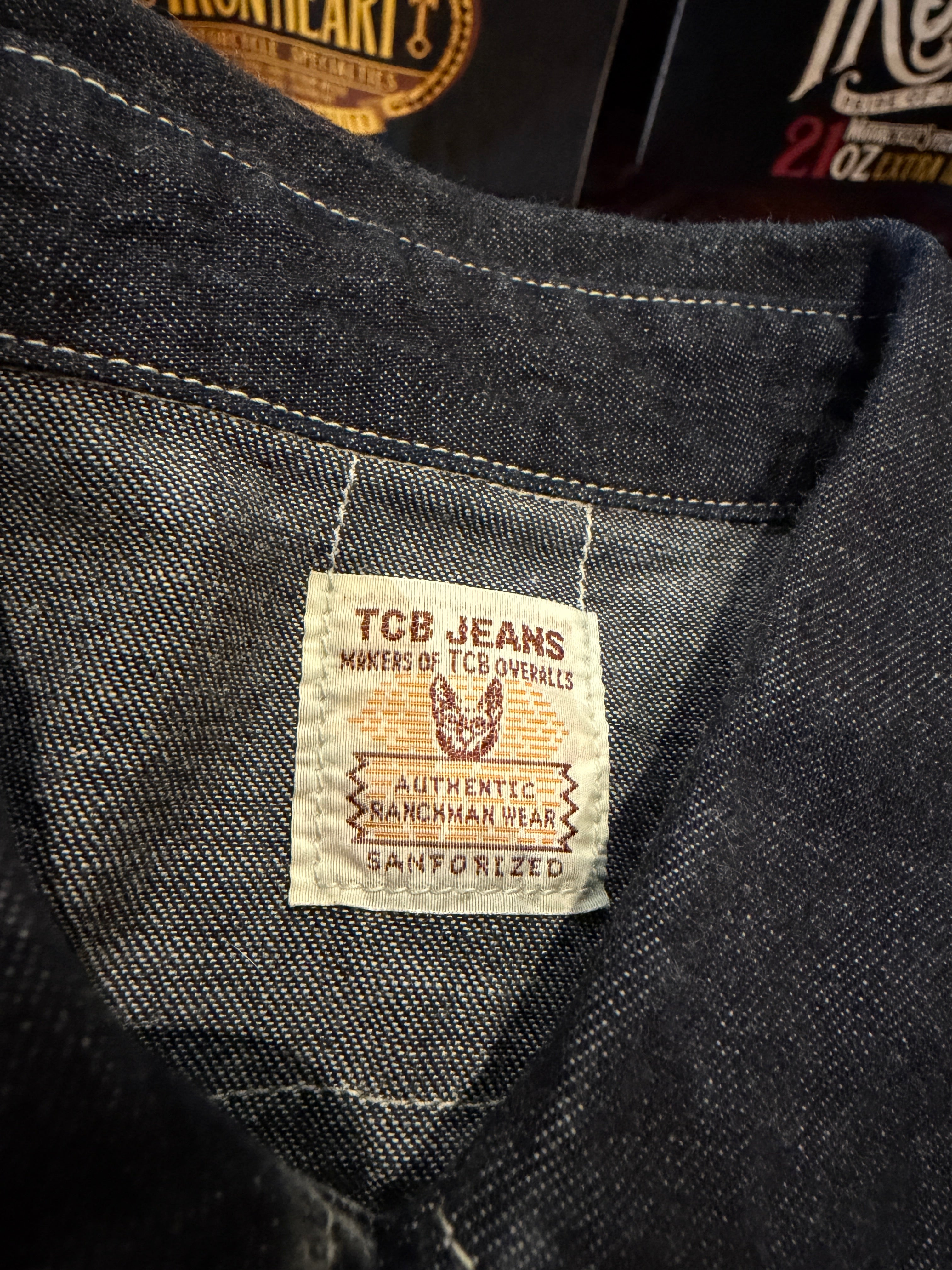 Gently Used - TCB Dude Ranch Shirt - Denim - 40 | Dant