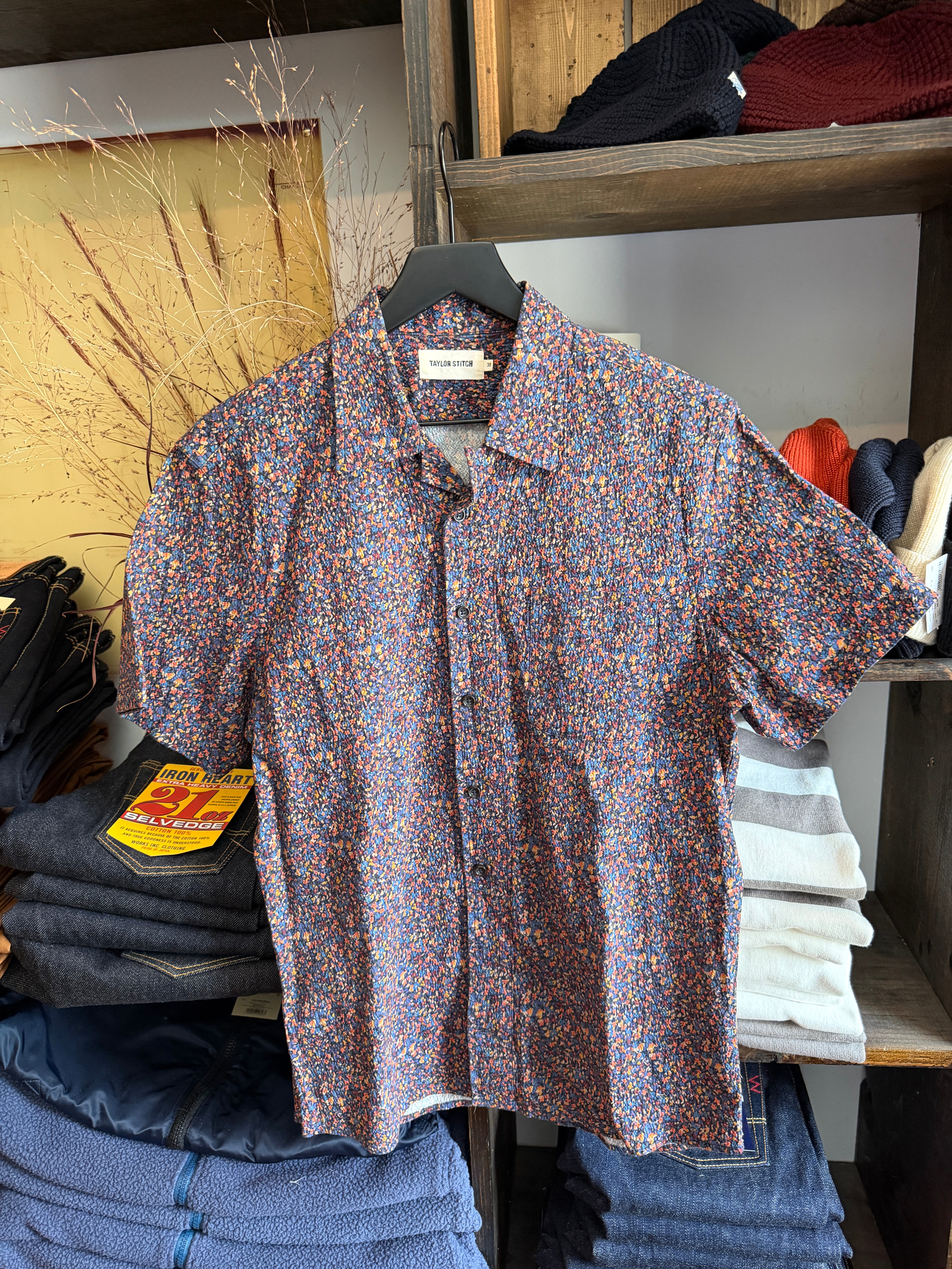 Once Worn - Taylor Stitch Floral Shirt - Size 38