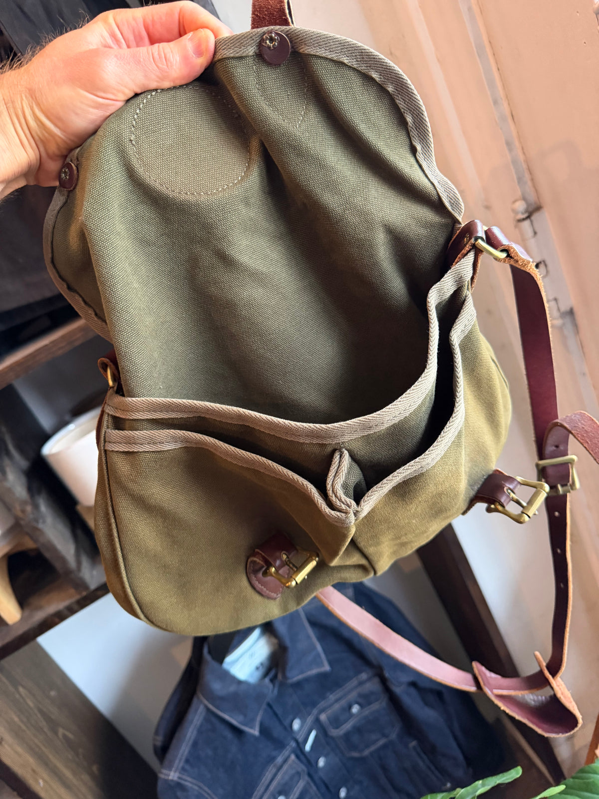 Vintage Duluth Pack Shell Bag - Green