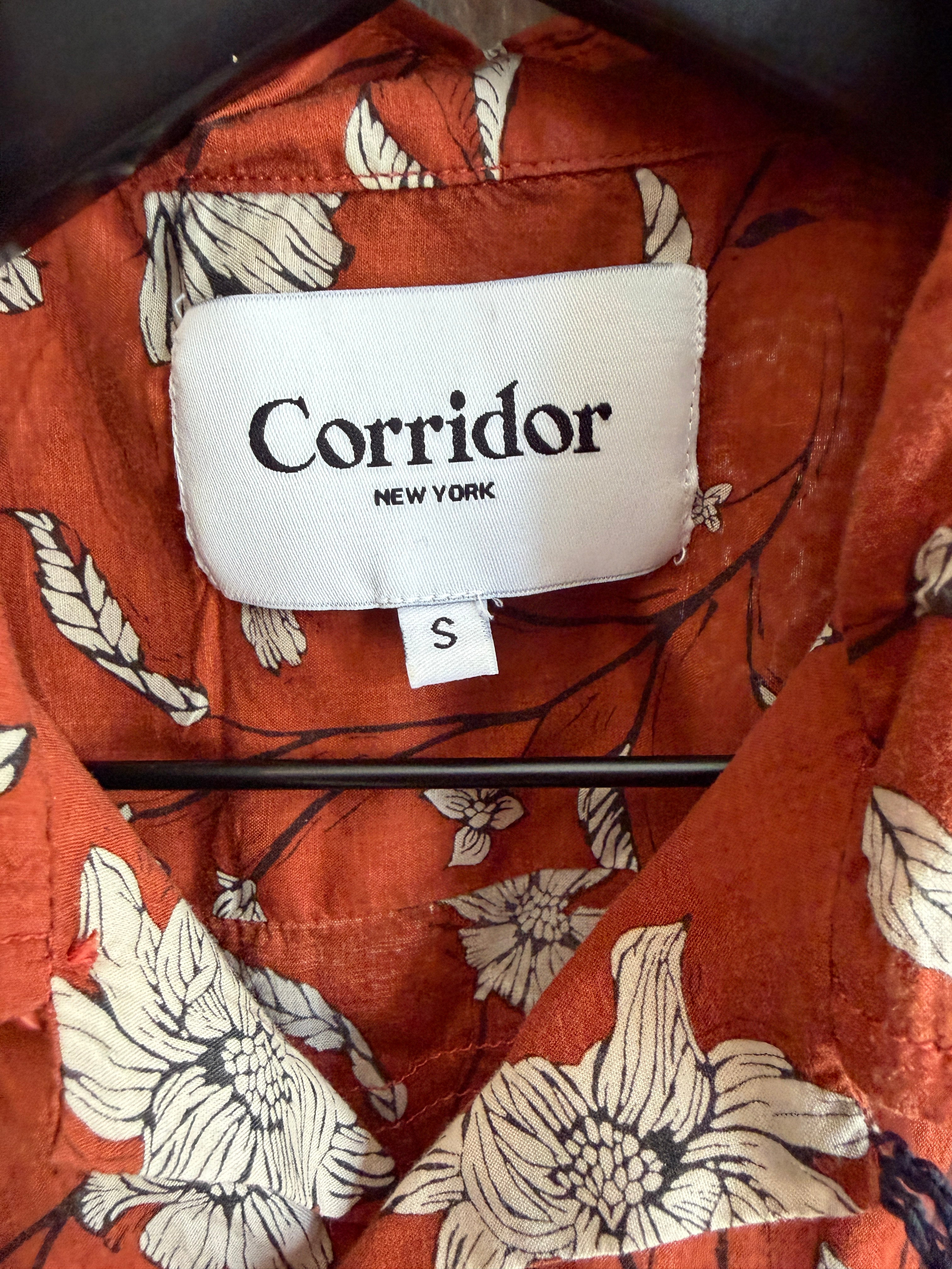 Gently Used - Corridor Tencel Floral Shirt - Size Small