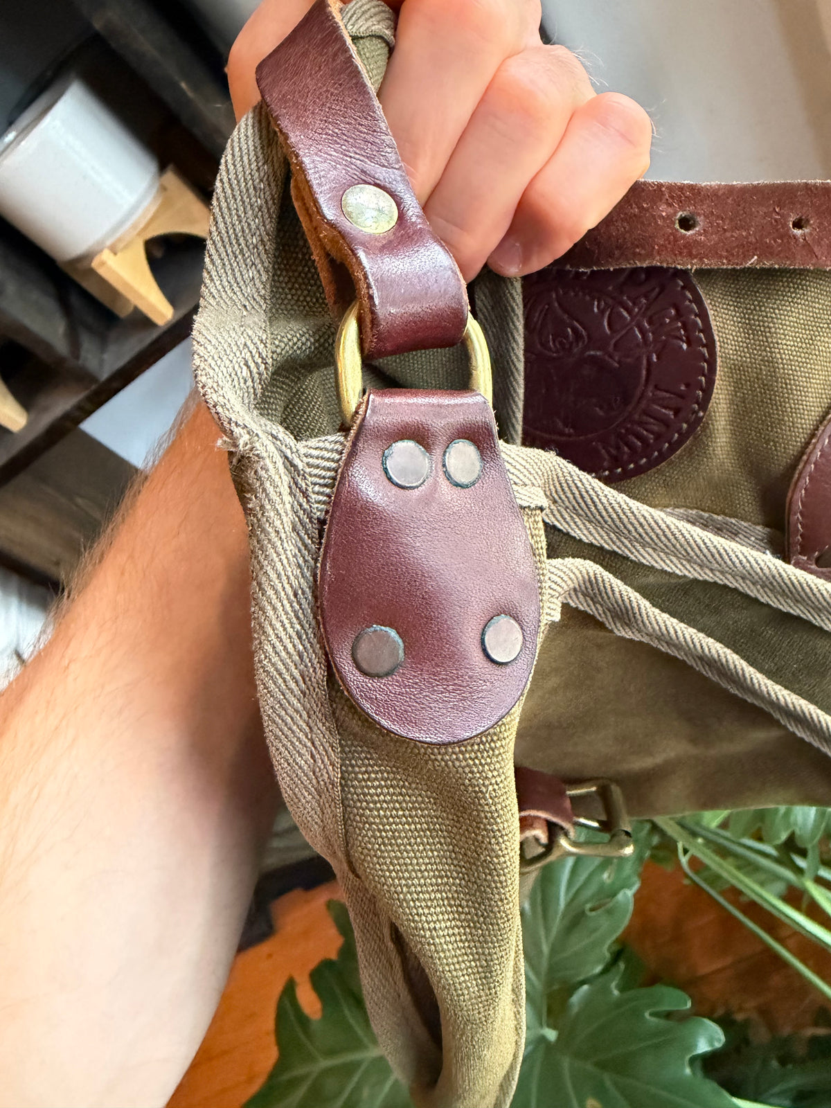 Vintage Duluth Pack Shell Bag - Green