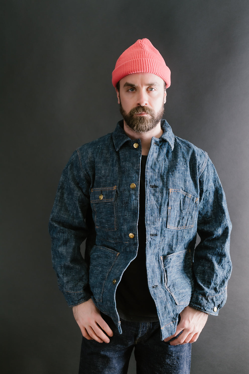 GZ-15CVRL-0611 - 15oz Skein Dyed Coverall - Green Indigo | Dant