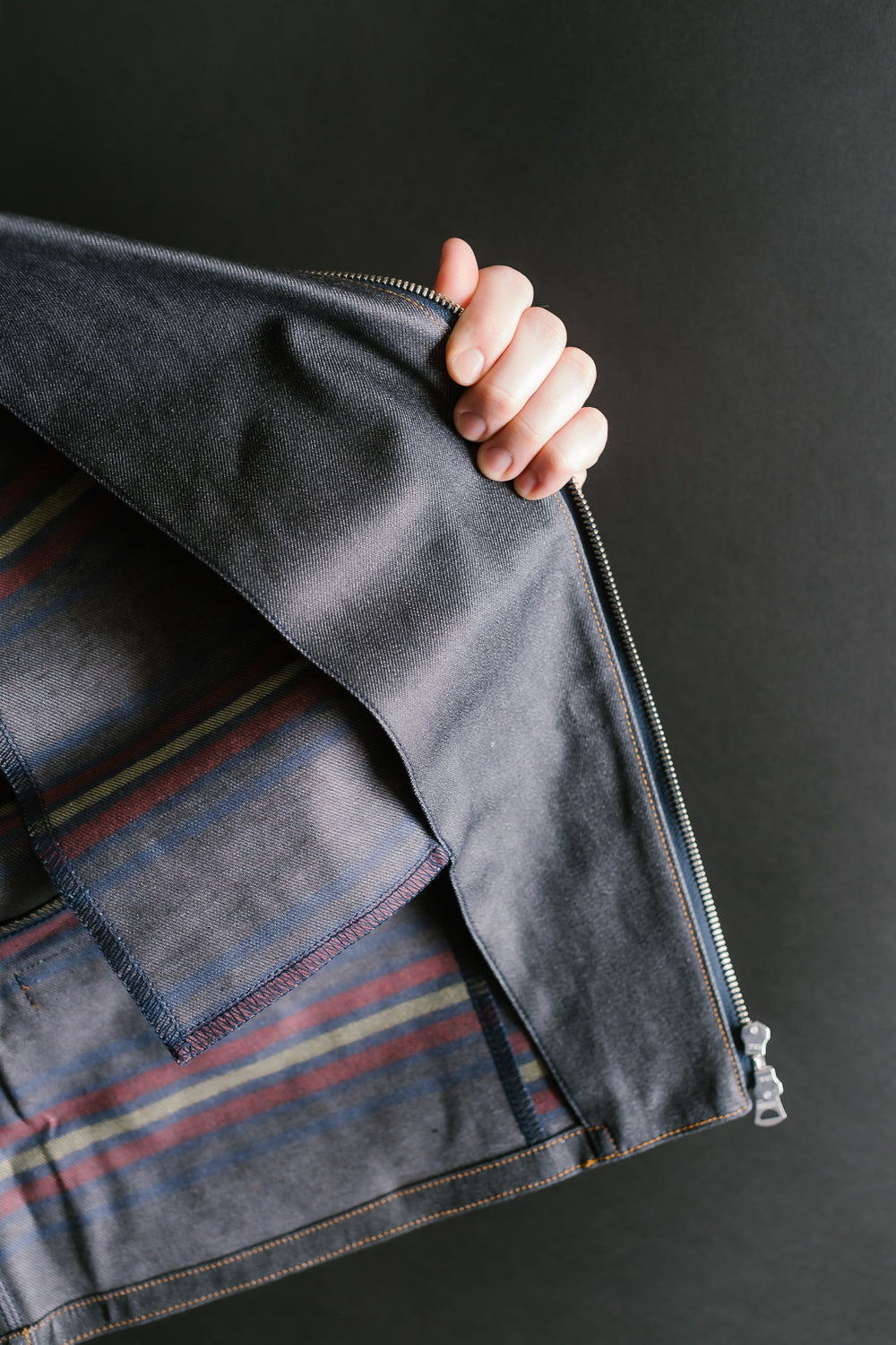 GZ-DWR-0608 - Double Rider's Coated Jean Jacket - Indigo