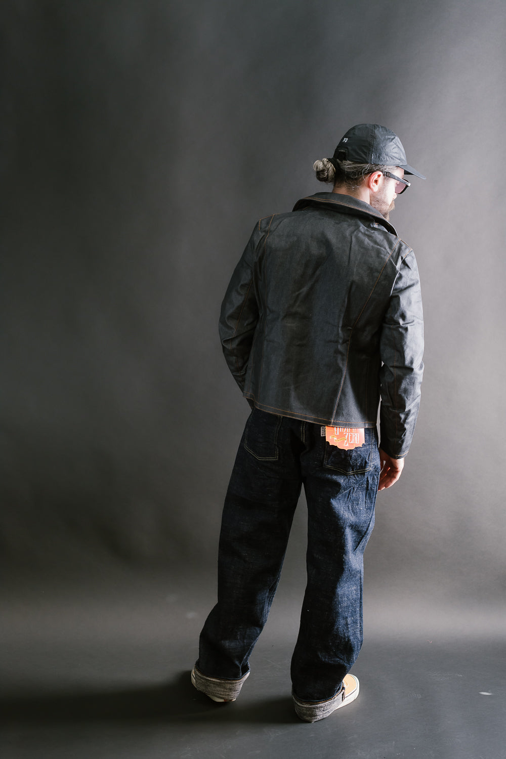 GZ-DWR-0608 - Double Rider's Coated Jean Jacket - Indigo