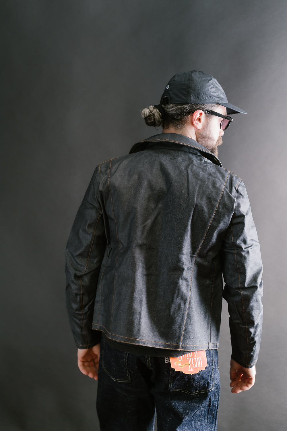 GZ-DWR-0608 - Double Rider's Coated Jean Jacket - Indigo