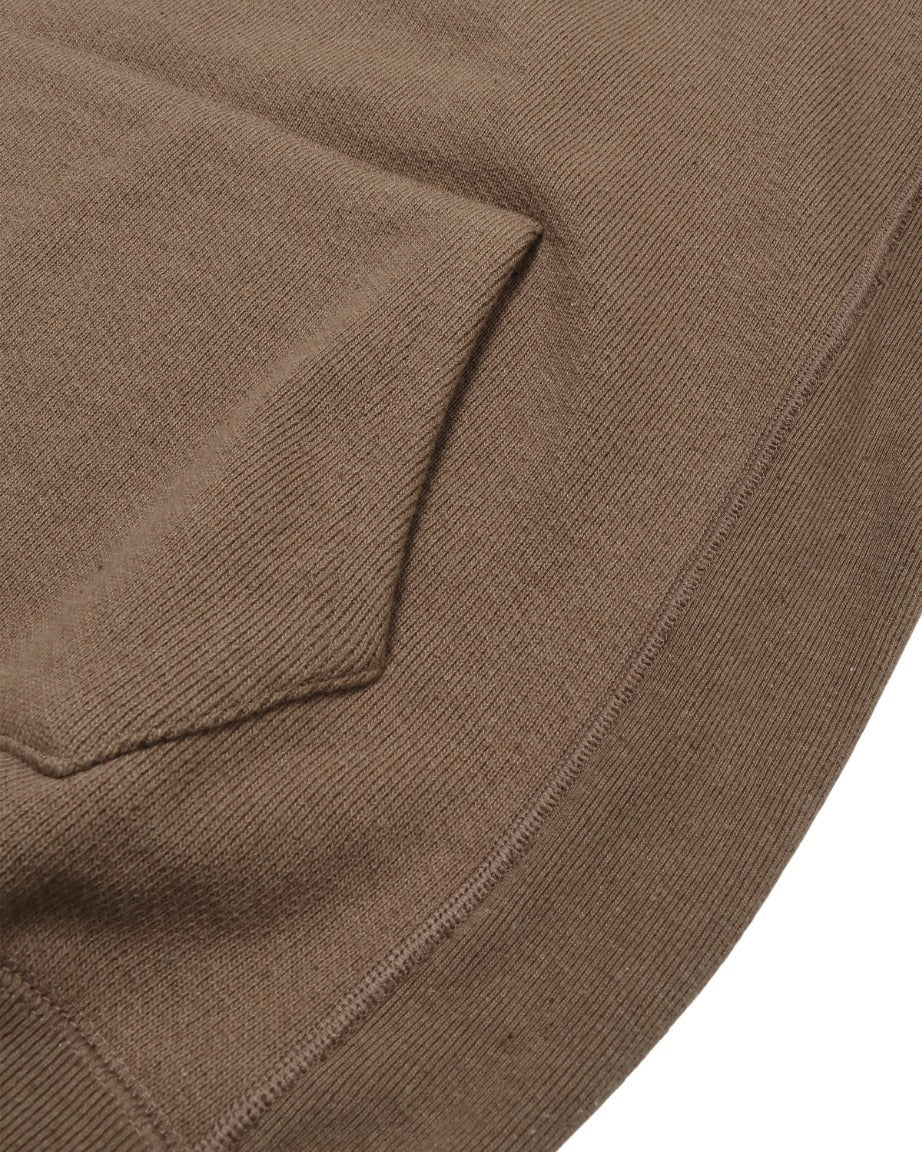 Pullover Hoodie - Iron Mordant Double Heavyweight French Terry Foxfibre® - Coyote 80
