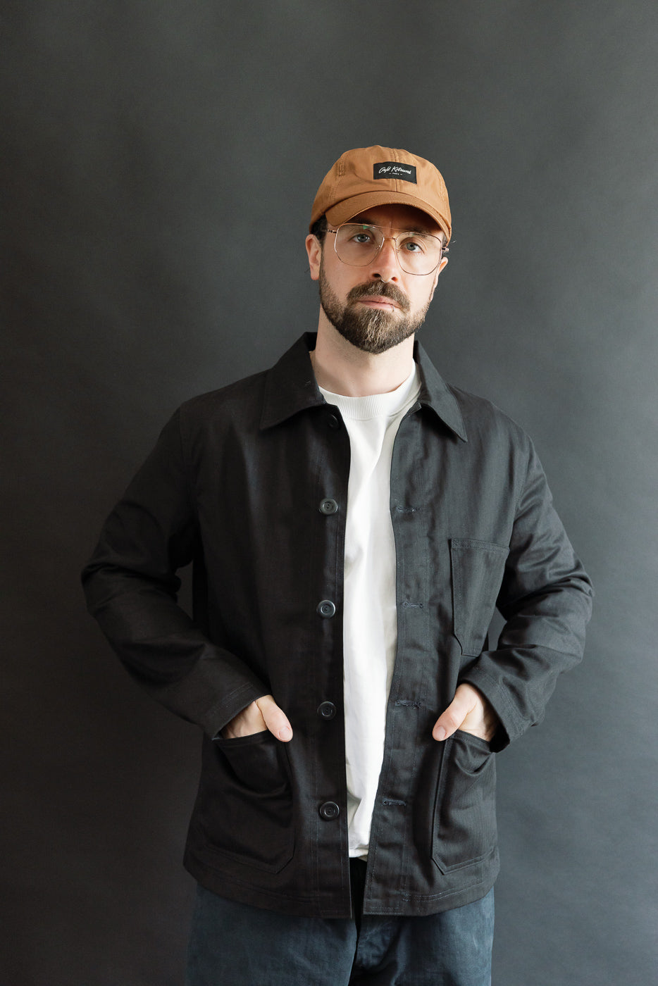 Dant Exclusive Dry Wax Woven Chore Coat - Black HB | Dant