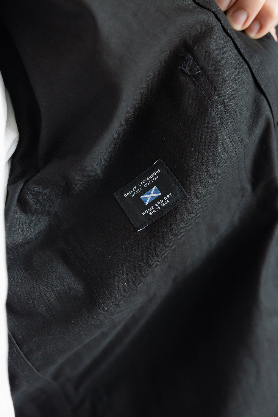 Dant Exclusive Dry Wax Woven Chore Coat - Black HB | Dant