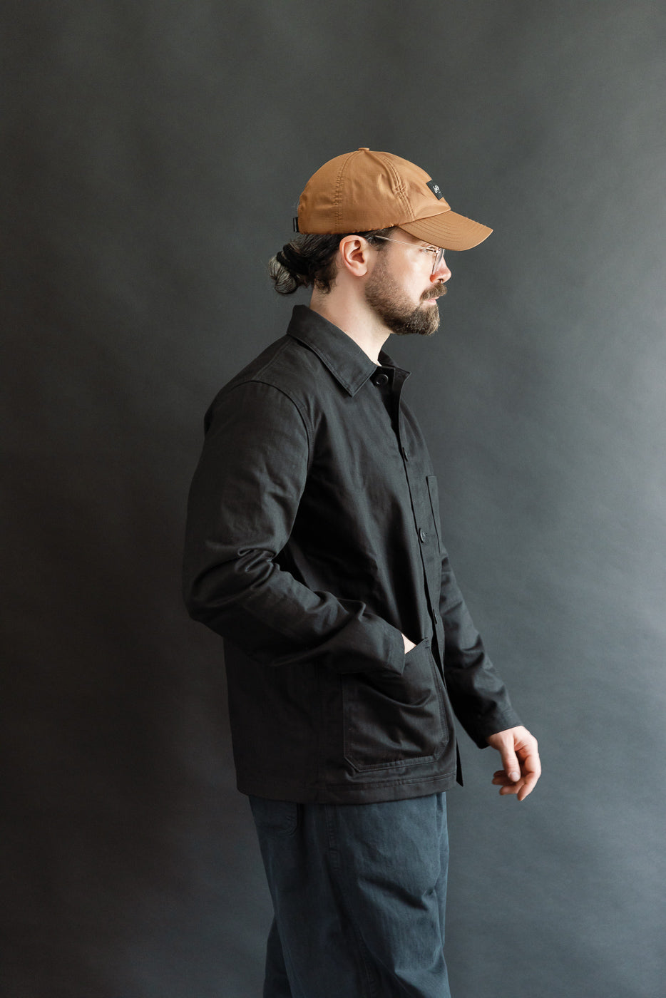Dant Exclusive Dry Wax Woven Chore Coat - Black HB | Dant