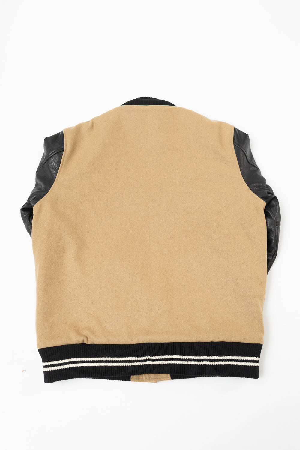 Dant x Dehen Varsity Jacket Camel, Black