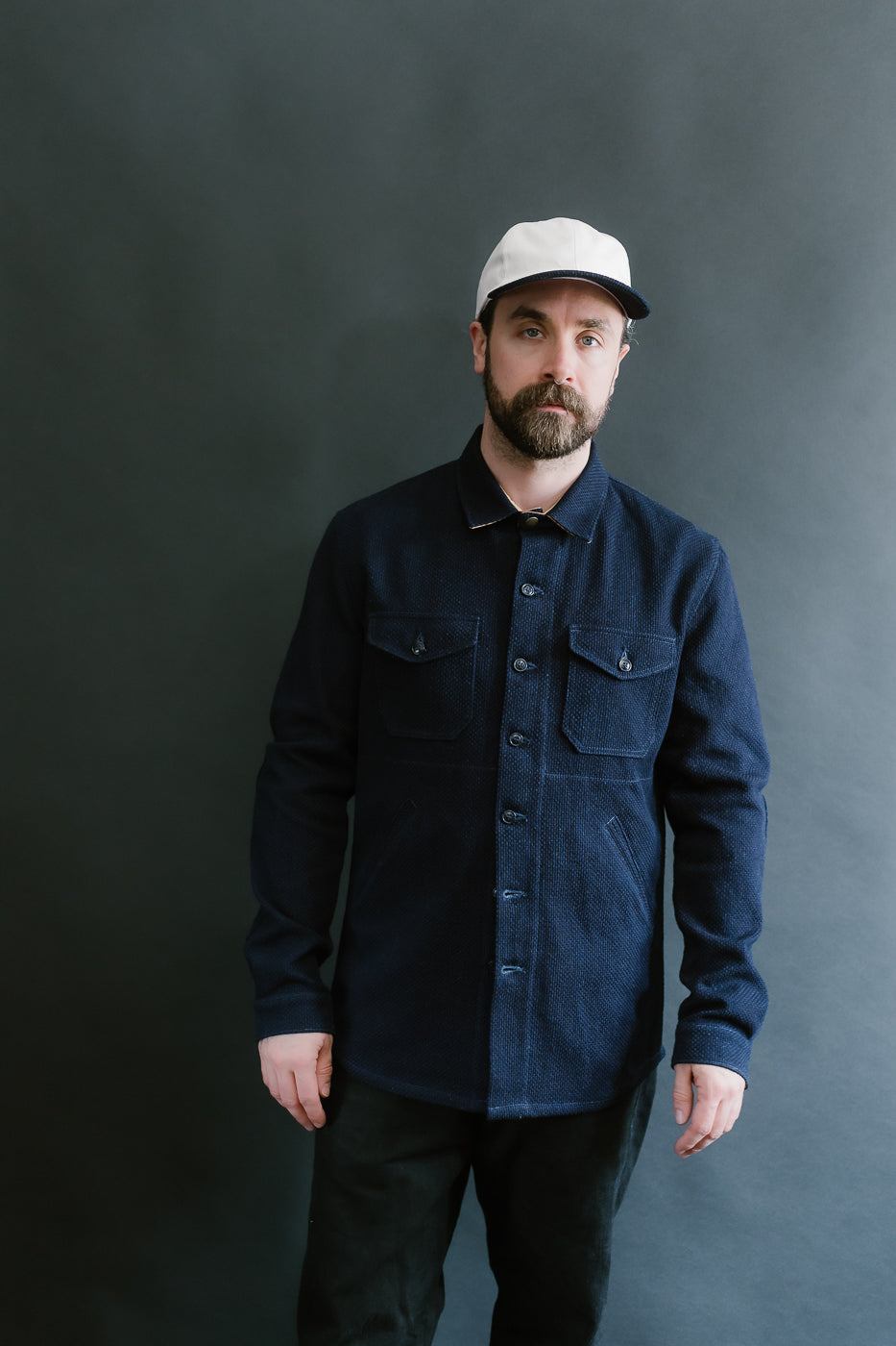 Crissman Overshirt - Indigo Sashiko