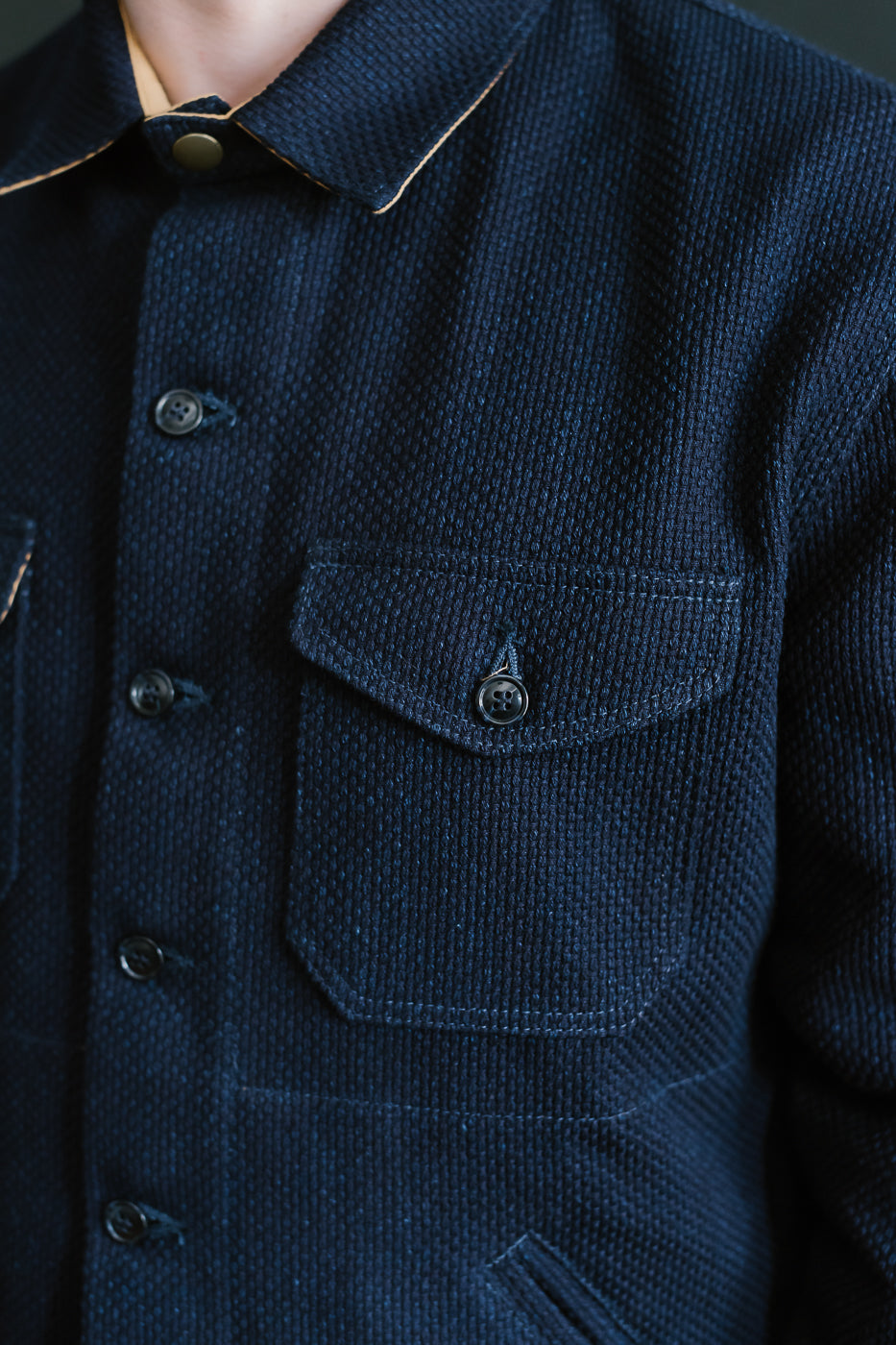 Crissman Overshirt - Indigo Sashiko