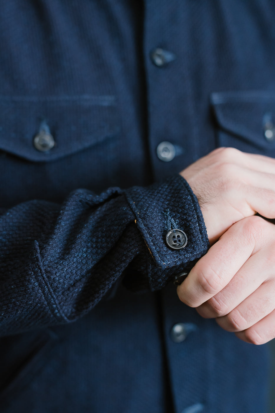 Crissman Overshirt - Indigo Sashiko