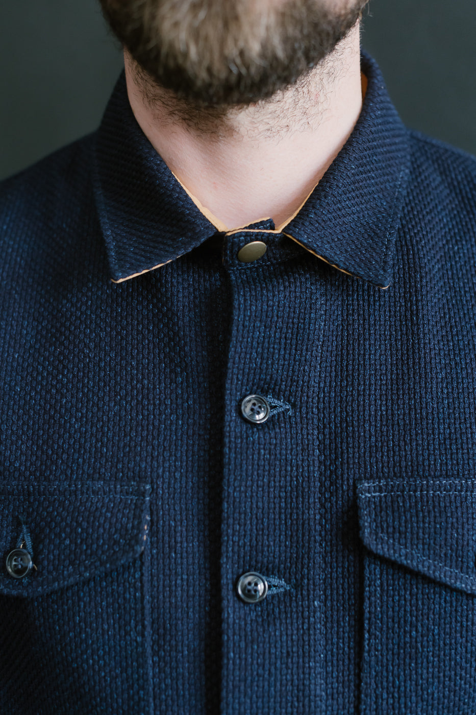 Crissman Overshirt - Indigo Sashiko