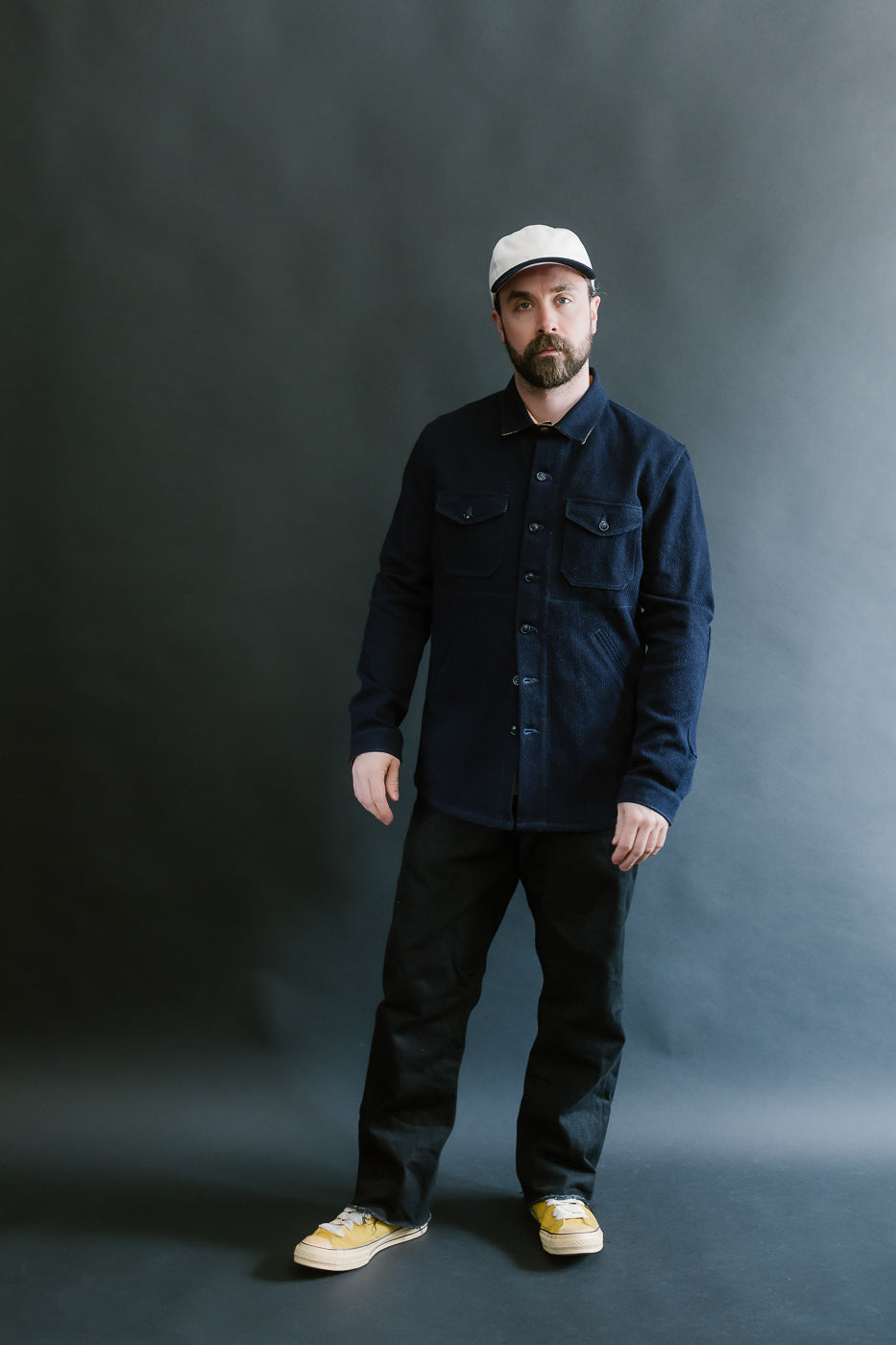 Crissman Overshirt - Indigo Sashiko
