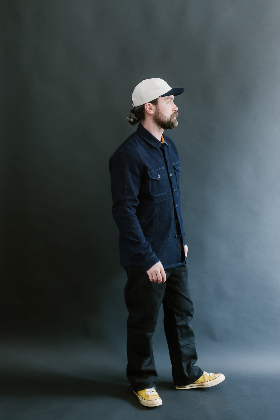 Crissman Overshirt - Indigo Sashiko