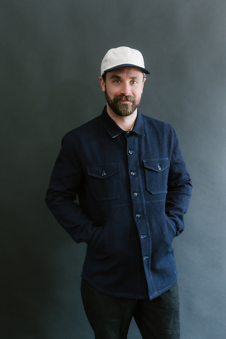 Crissman Overshirt - Indigo Sashiko