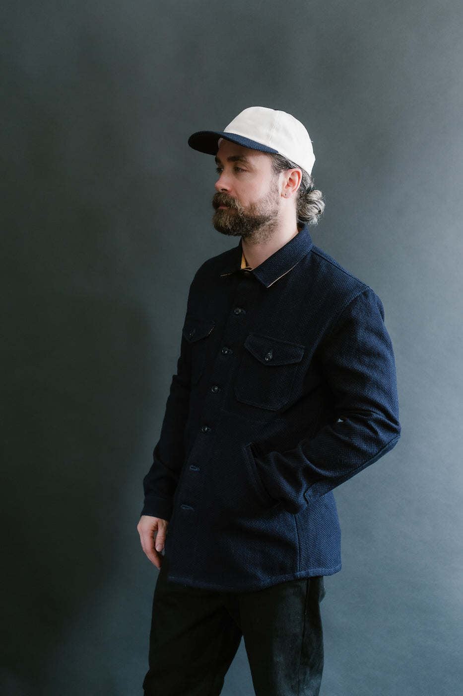 Crissman Overshirt - Indigo Sashiko
