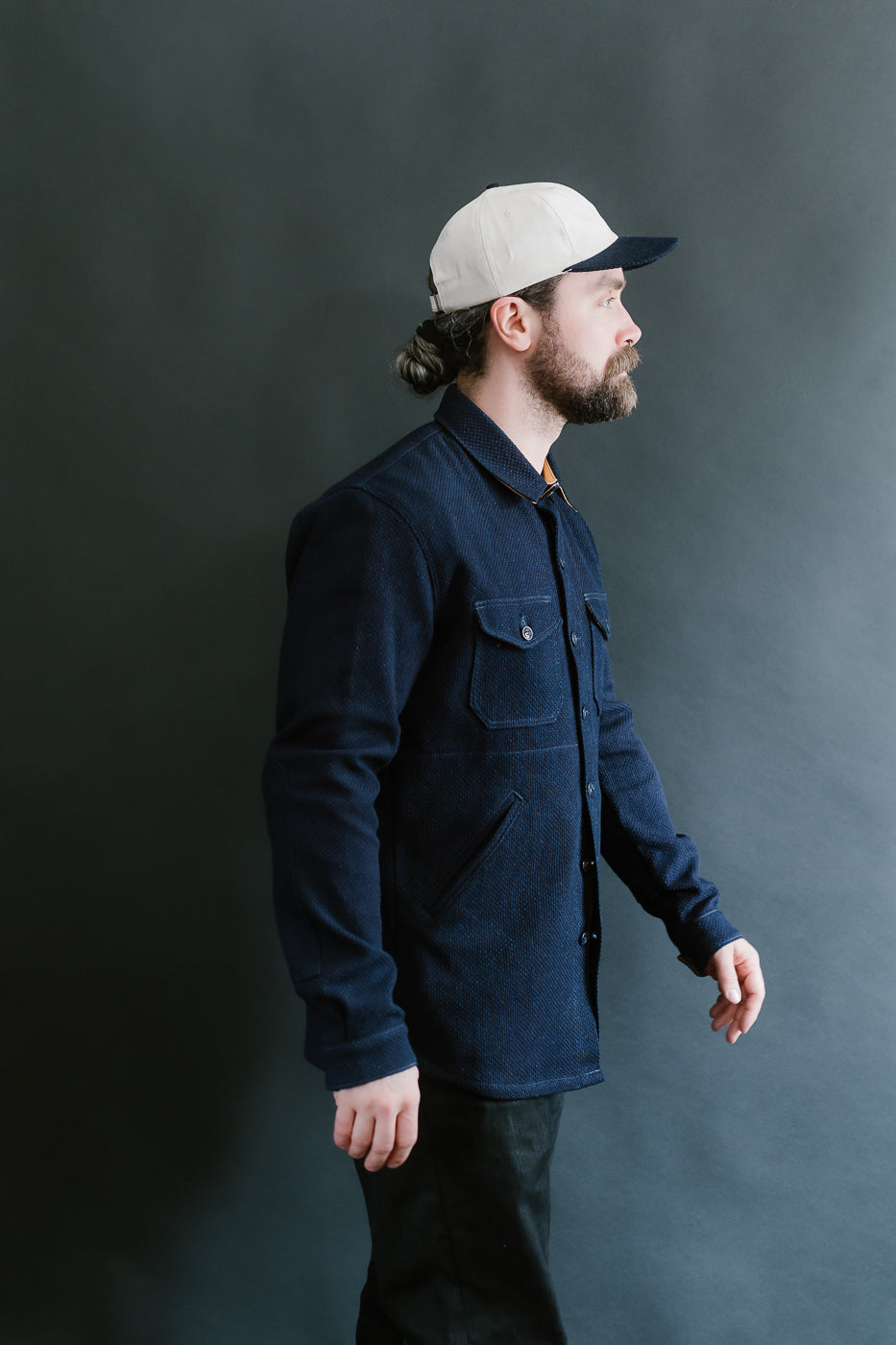 Crissman Overshirt - Indigo Sashiko