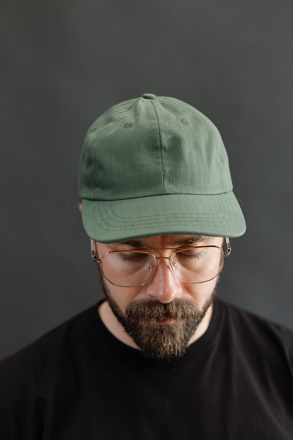 Dry Waxed Cotton Baseball Hat - Spruce