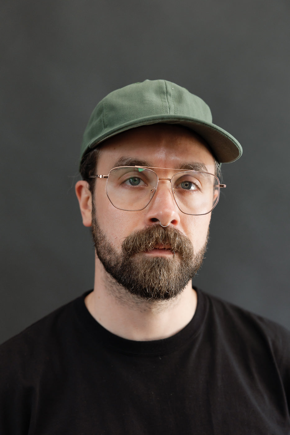 Dry Waxed Cotton Baseball Hat - Spruce