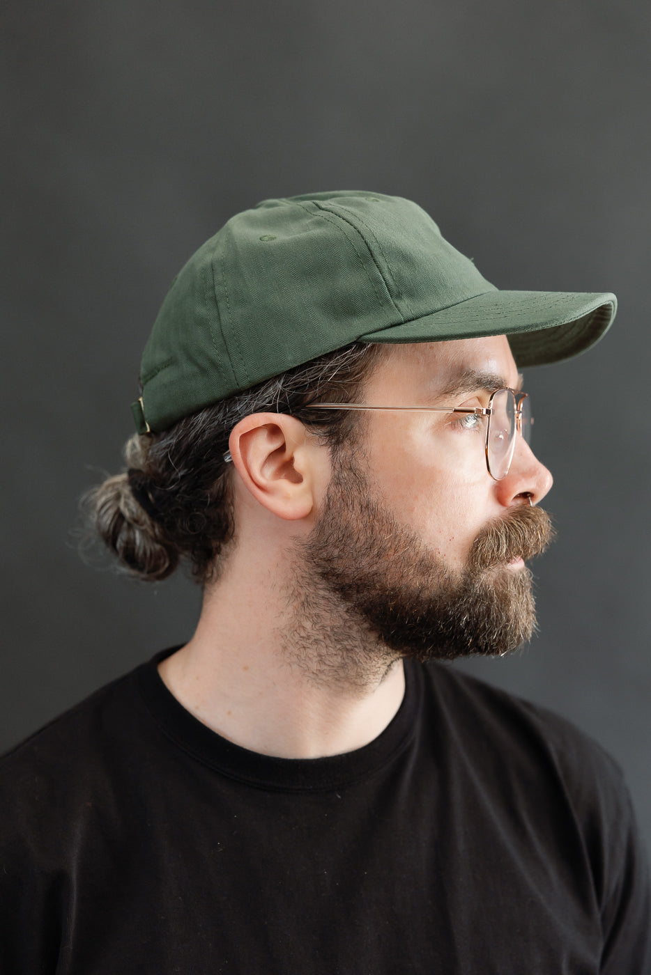 Dry Waxed Cotton Baseball Hat - Spruce