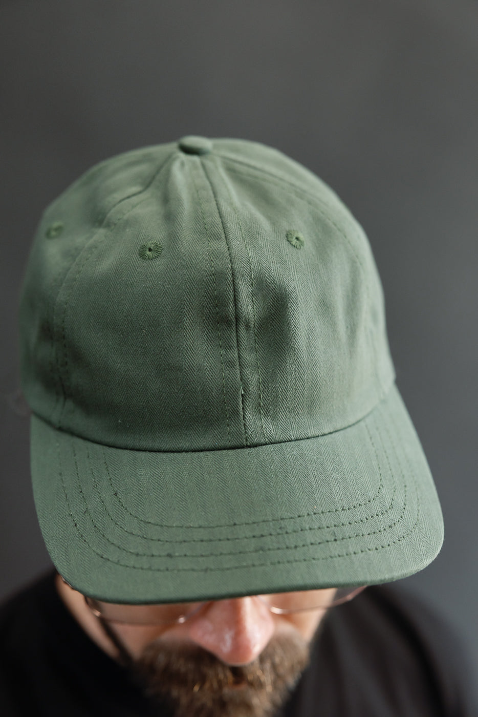 Dry Waxed Cotton Baseball Hat - Spruce