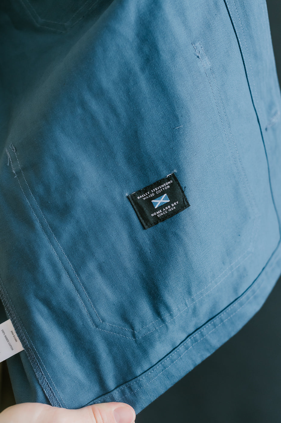 Dry Waxed Chore Coat - Mock Blue
