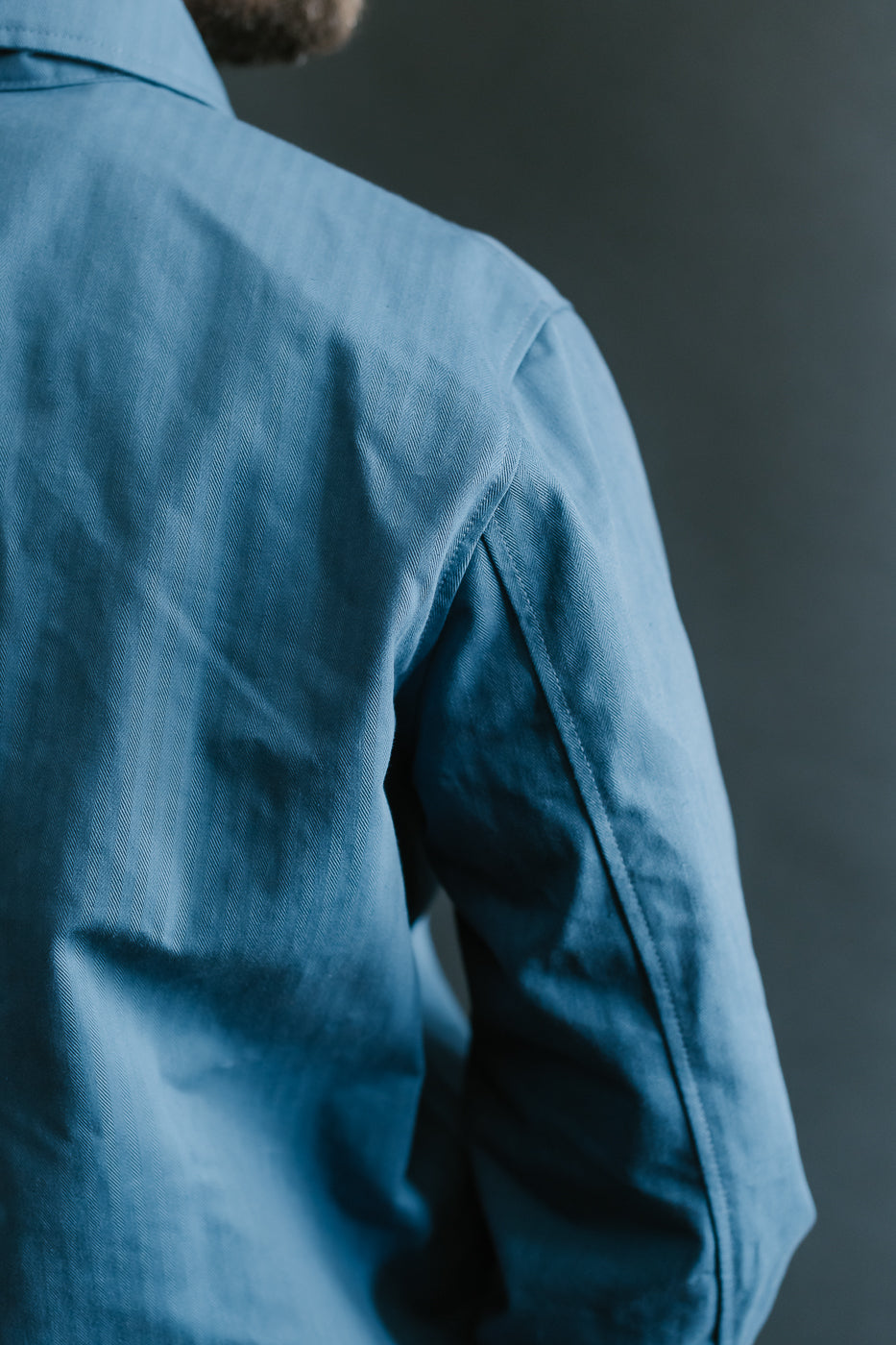 Dry Waxed Chore Coat - Mock Blue