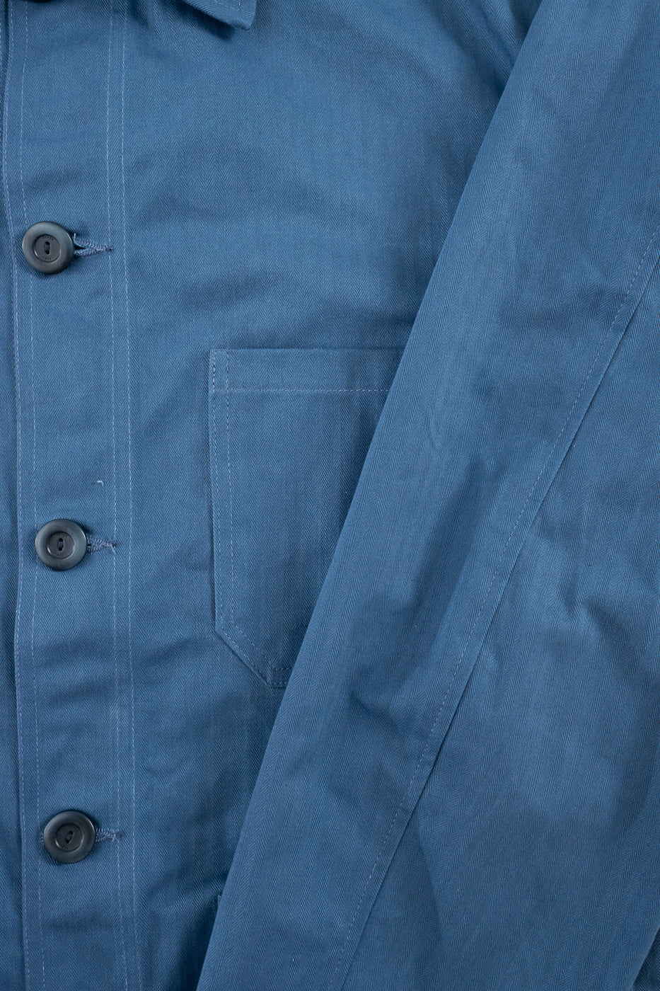 Dry Waxed Chore Coat - Mock Blue