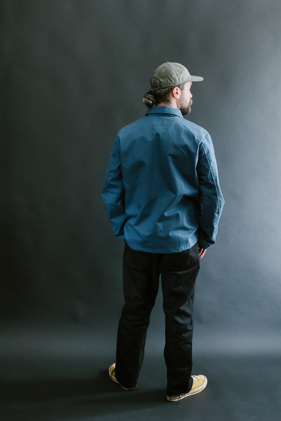 Dry Waxed Chore Coat - Mock Blue