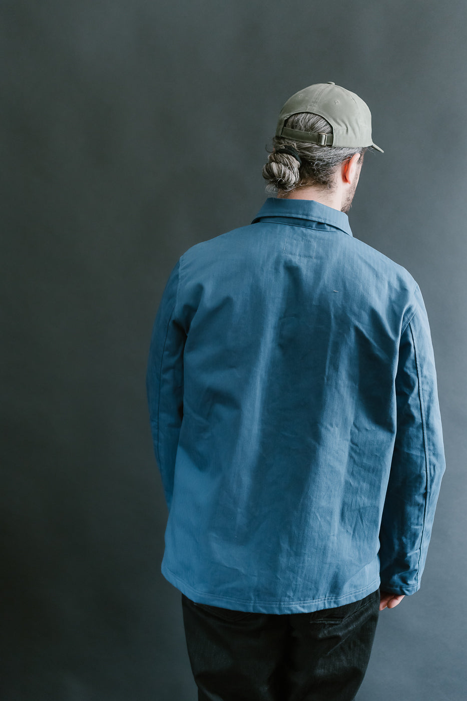 Dry Waxed Chore Coat - Mock Blue