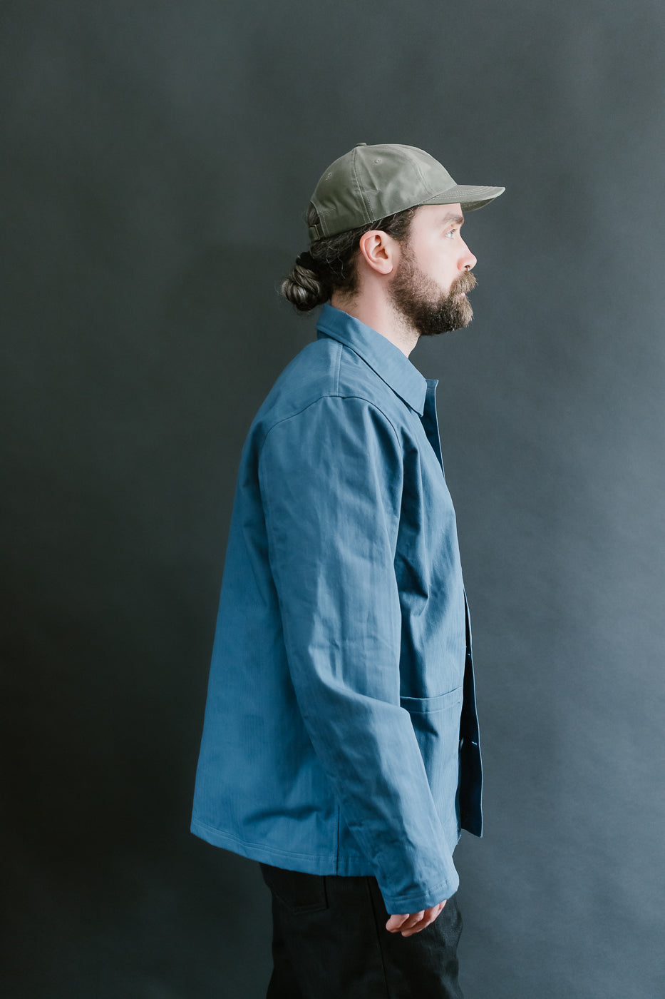 Dry Waxed Chore Coat - Mock Blue