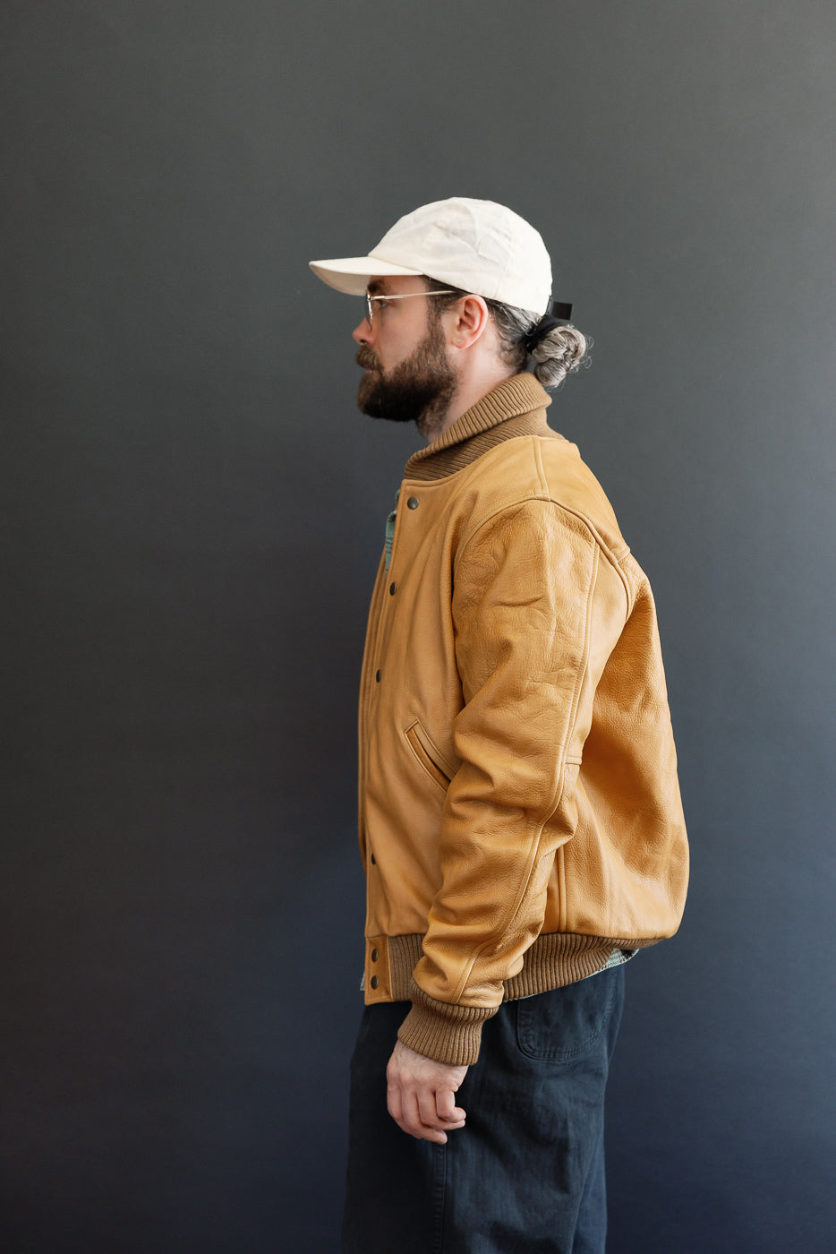 Leather All City Jacket - Rust | Dant