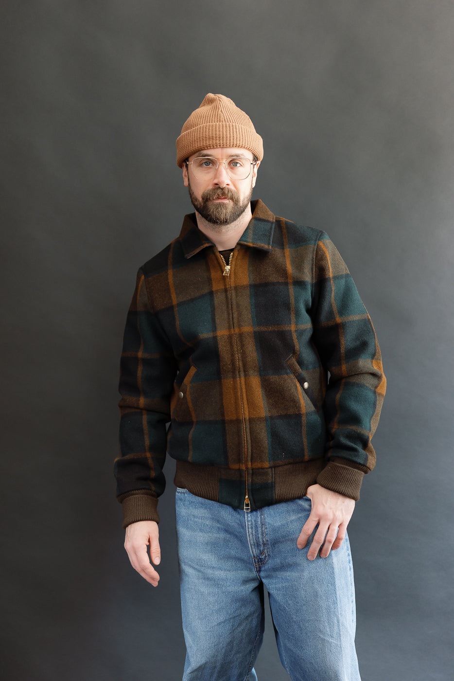 Melton Wool Weekender Jacket - Oregon Plaid
