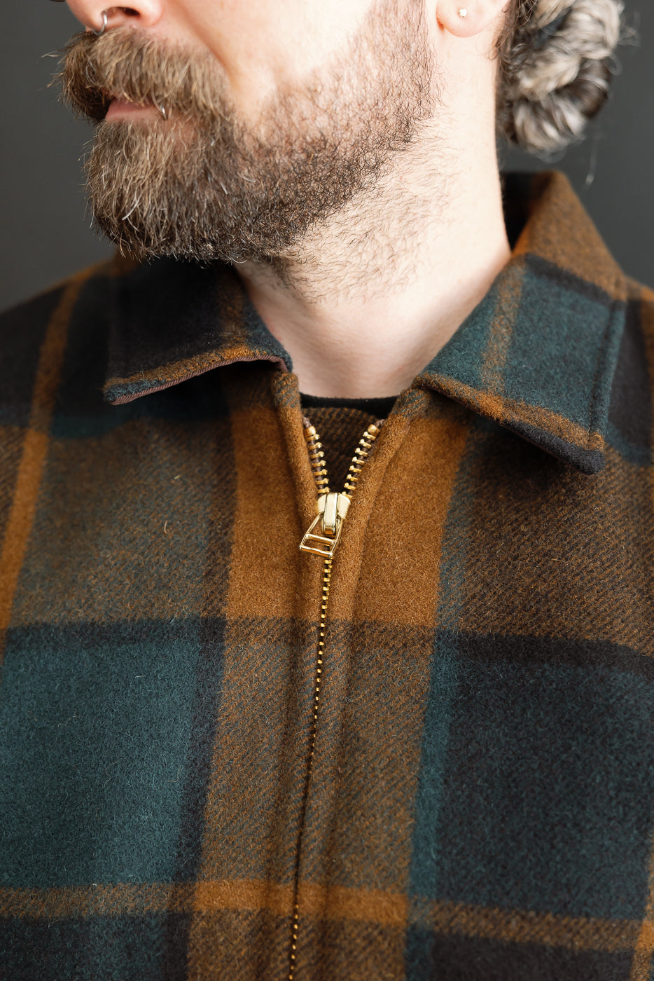 Melton Wool Weekender Jacket - Oregon Plaid