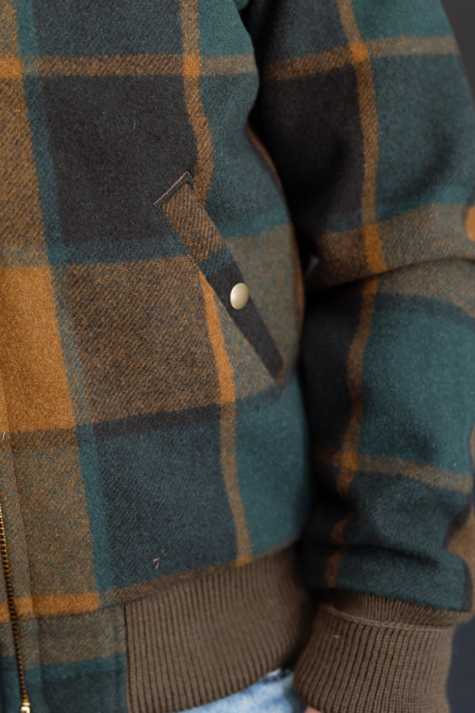 Melton Wool Weekender Jacket - Oregon Plaid