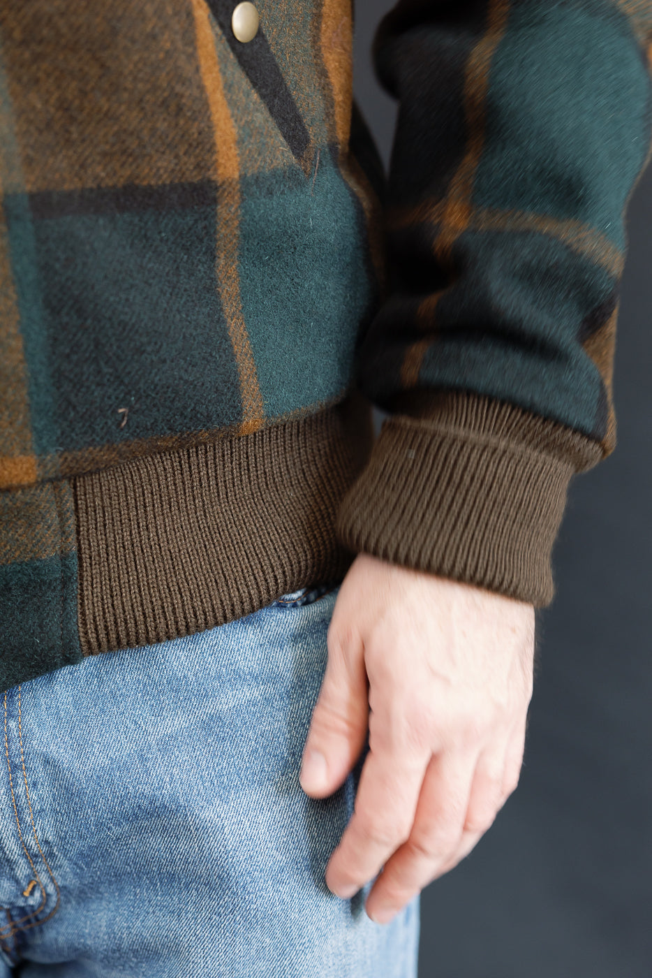 Melton Wool Weekender Jacket - Oregon Plaid