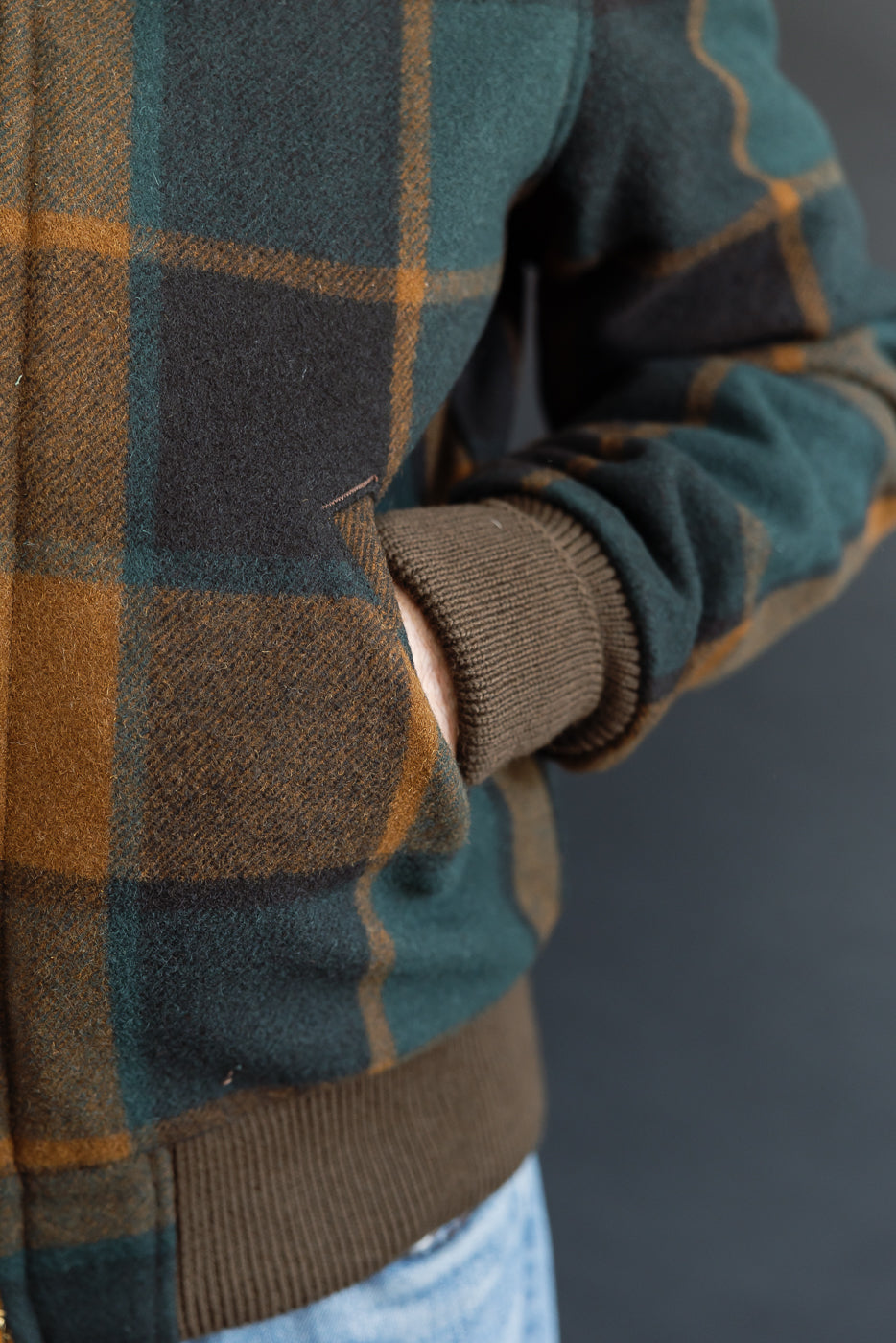 Melton Wool Weekender Jacket - Oregon Plaid