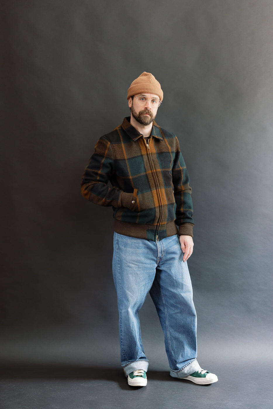 Melton Wool Weekender Jacket - Oregon Plaid