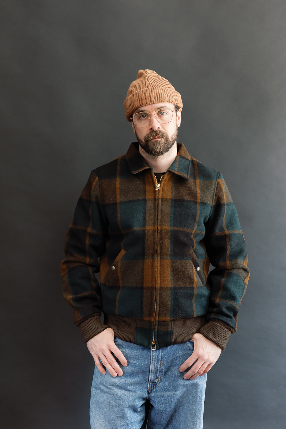 Melton Wool Weekender Jacket - Oregon Plaid
