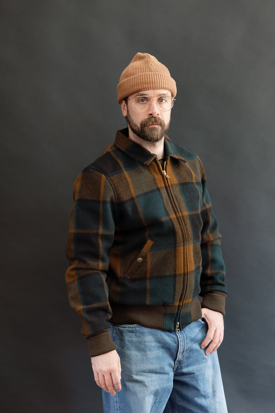 Melton Wool Weekender Jacket - Oregon Plaid