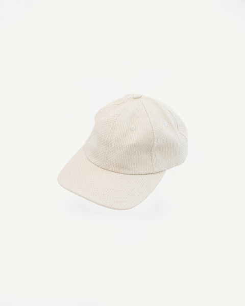 Sashiko Cotton Baseball Hat - Natural | Dant